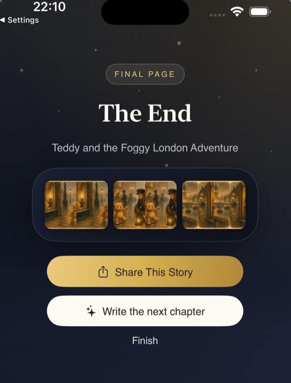 The final page: share the story or write the next chapter